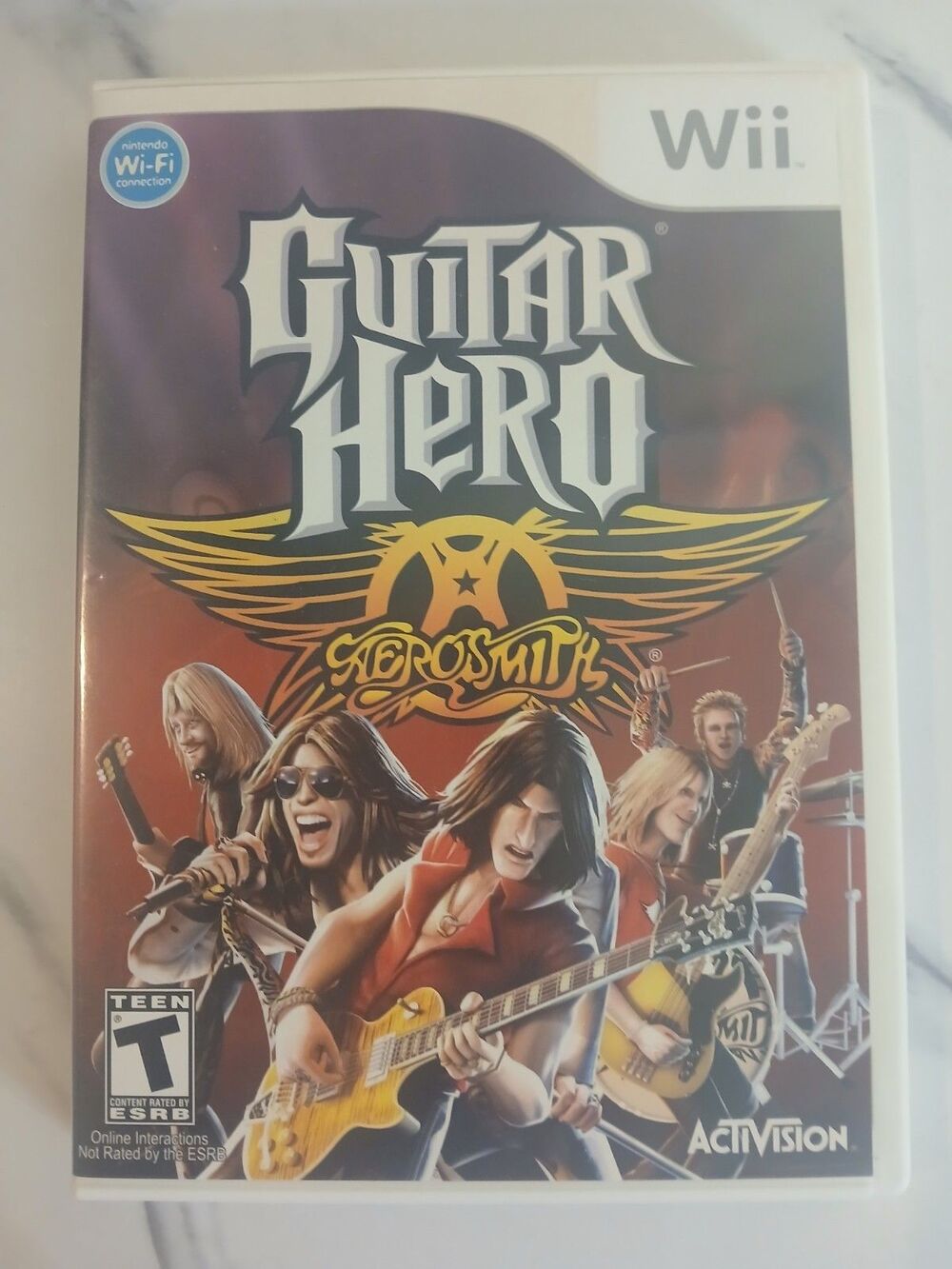 Guitar Hero Aerosmith Nintendo Wii Game Complete CIB